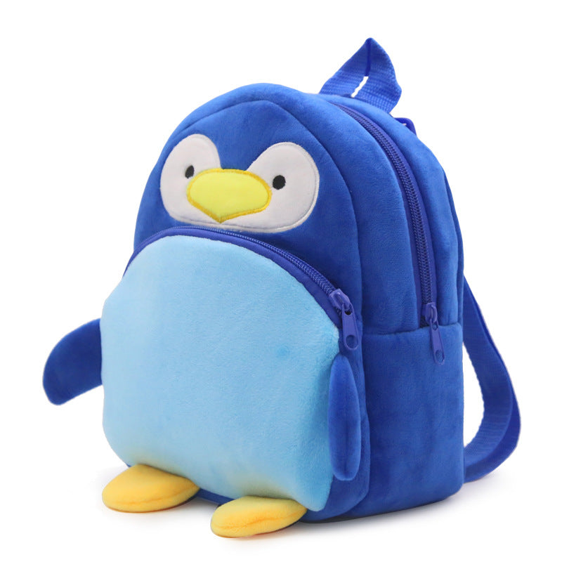 Unisex Children's Fluffy Penguin Backpack