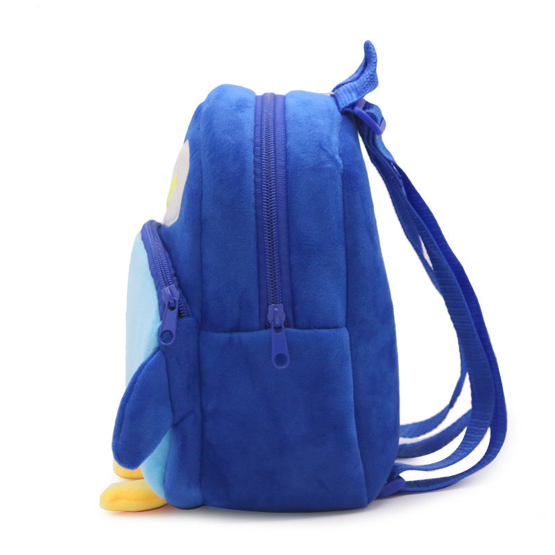 Unisex Children's Fluffy Penguin Backpack