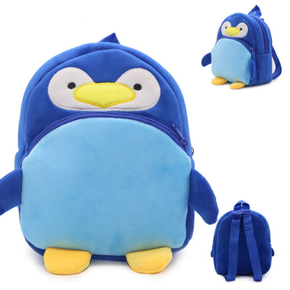 Unisex Children's Fluffy Penguin Backpack